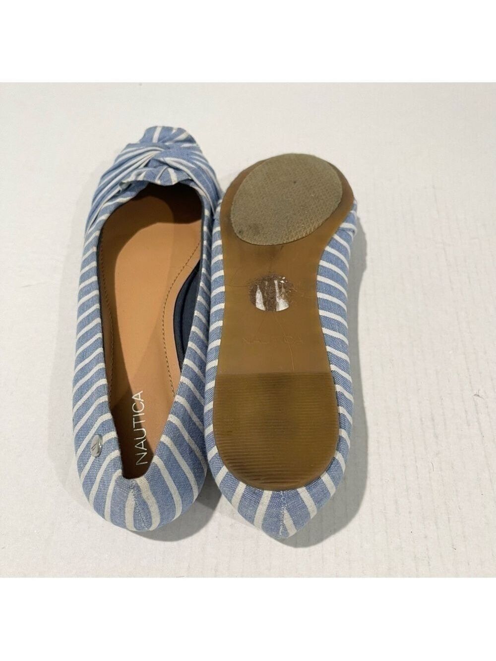 Women’s Nautica Blue & White Stripe Lightweight Flats Size 9 US! - Picture 6 of 10